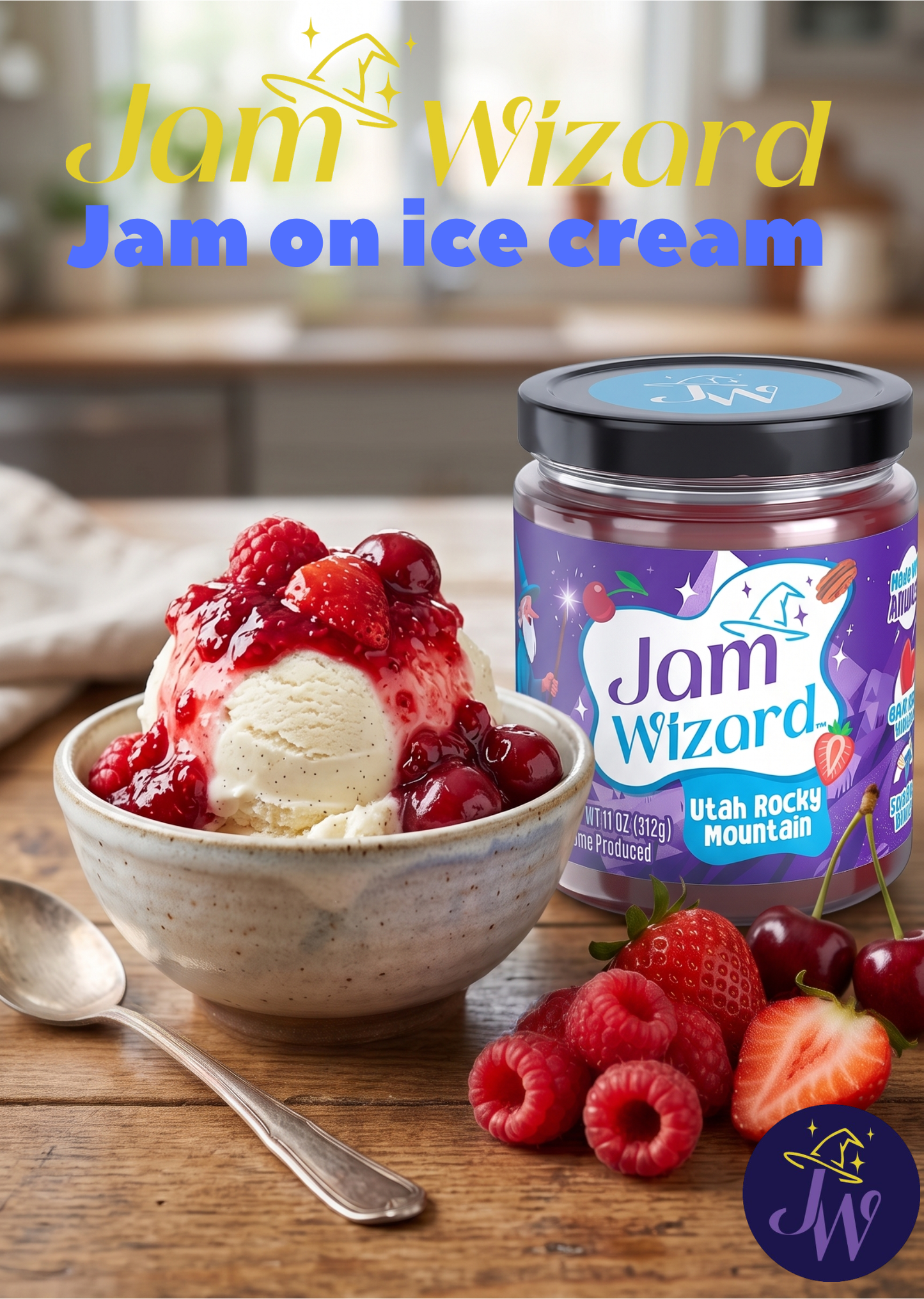 can jam be used as a topping for ice cream?
