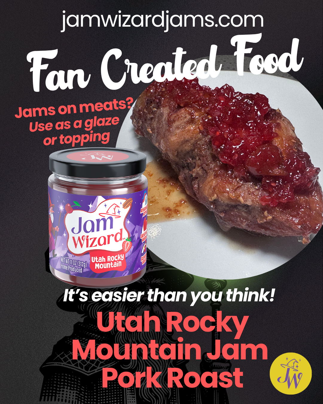 Using jam as a glaze on meat recipe