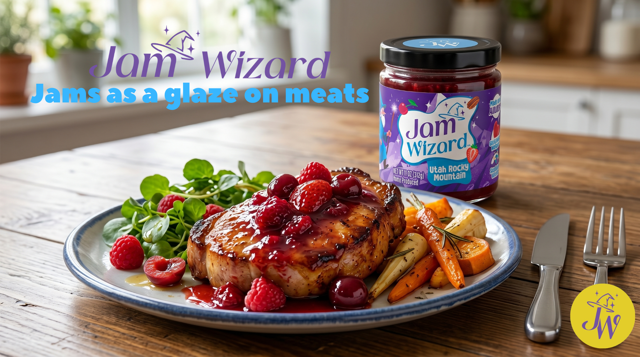 can jam be used as a glaze on meat?
