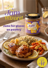 jam on chicken as a glaze