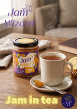 honey and lemon jam in tea