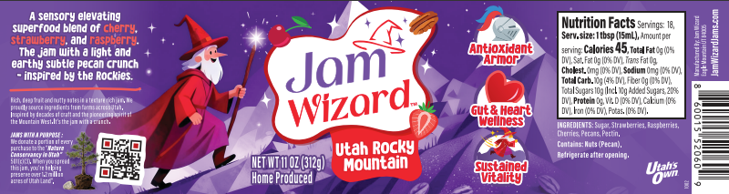 superfood jam label